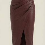 Draped Midi Skirt