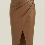 Draped Midi Skirt