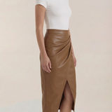 Draped Midi Skirt