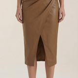 Draped Midi Skirt
