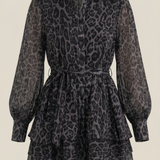 Adelína | Mini dress with leopard print