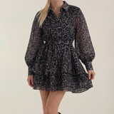 Adelína | Mini dress with leopard print