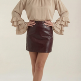 A-line Skirt with a Smooth Look