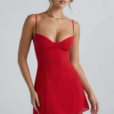 Lena | Fitted Mini Dress with Thin Straps