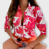 Romina - Classic Collared T-Shirt
