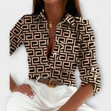 Romina - Classic Collared T-Shirt